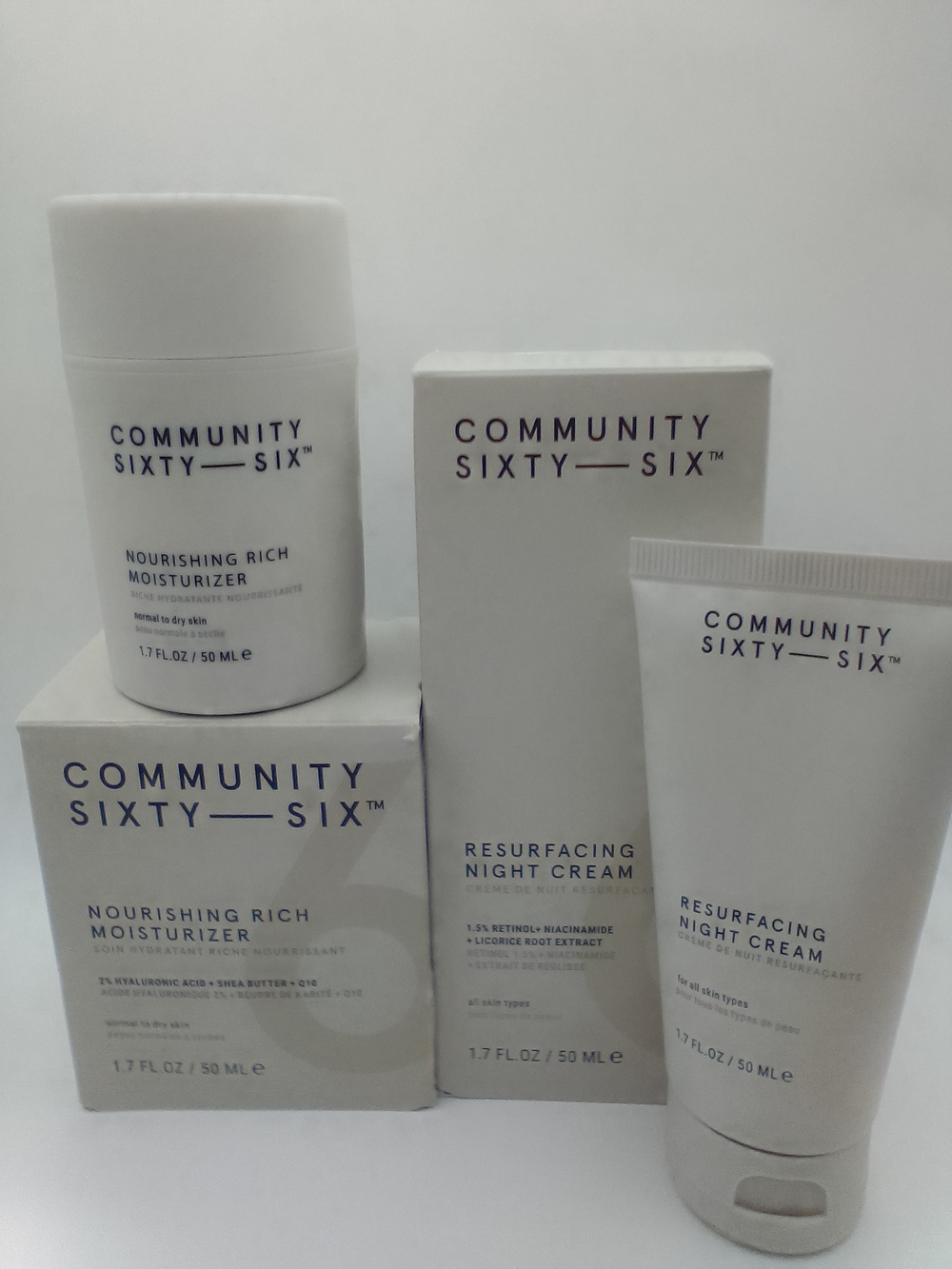 Community Sixty-Six Nourishing Rich Moisturizer & Resurfacing Night Cream Duo